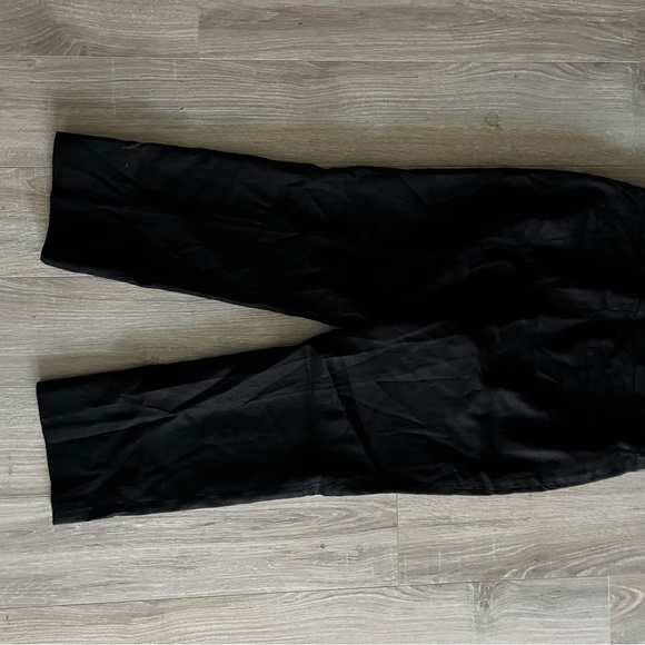 NWT J.Crew Women’s Kate straight-leg pant in stretch linen blend Black Size 12P - Picture 8 of 8